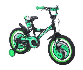 Bicikl dečiji HUNTER 16" crna/zelena